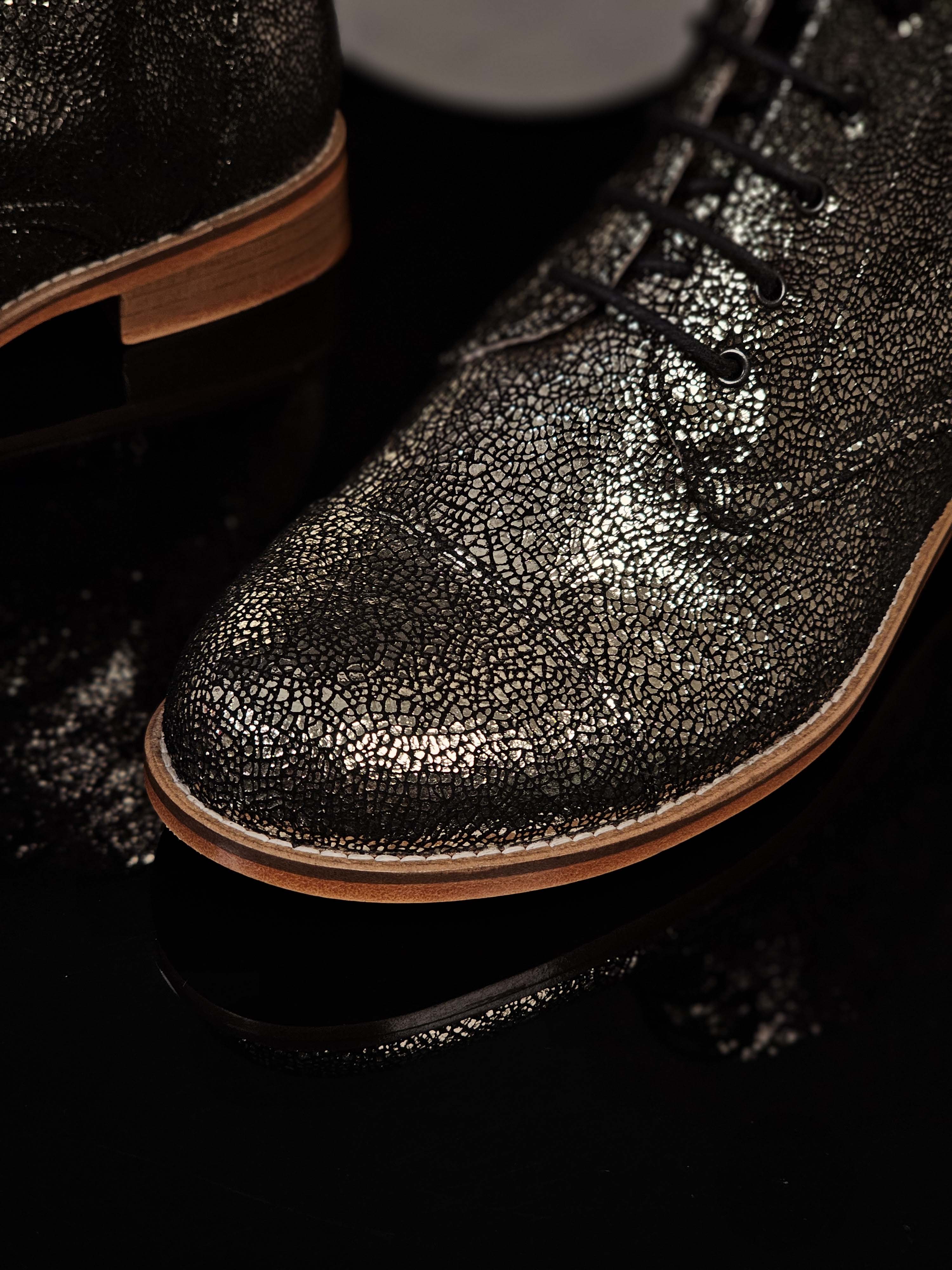 Derby Boots Grey Stone Suede 2 cm heel