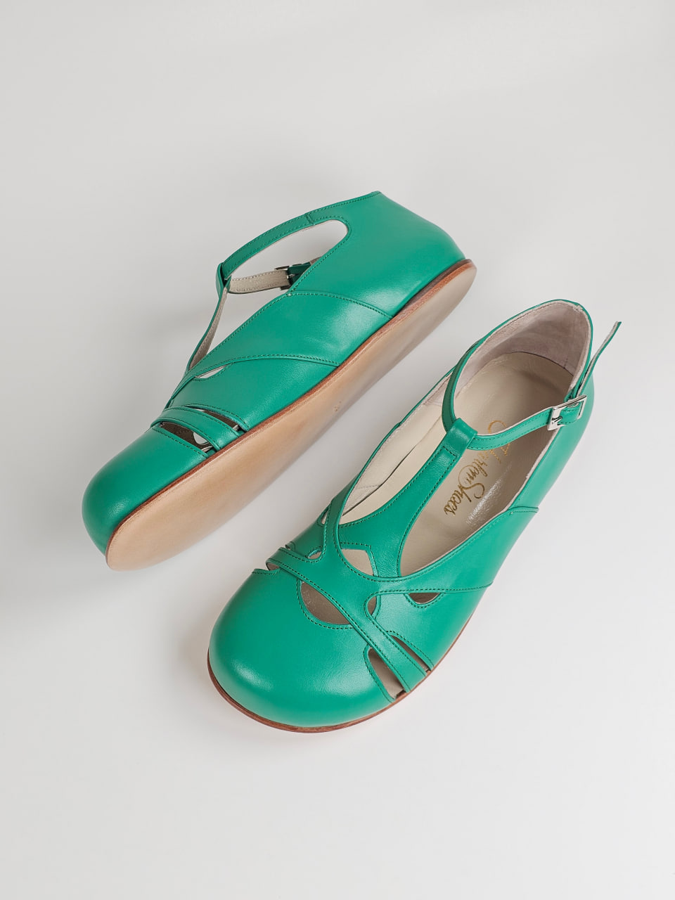 Barefoot Spring Apple Green Leather Zero Drop