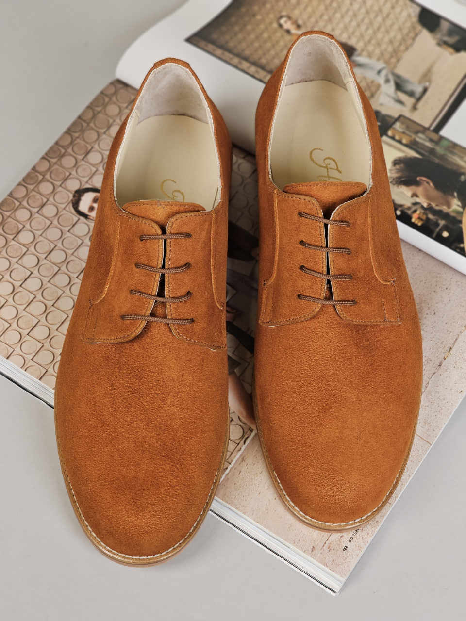 Jazz Slide Caramel Suede 2 cm heel