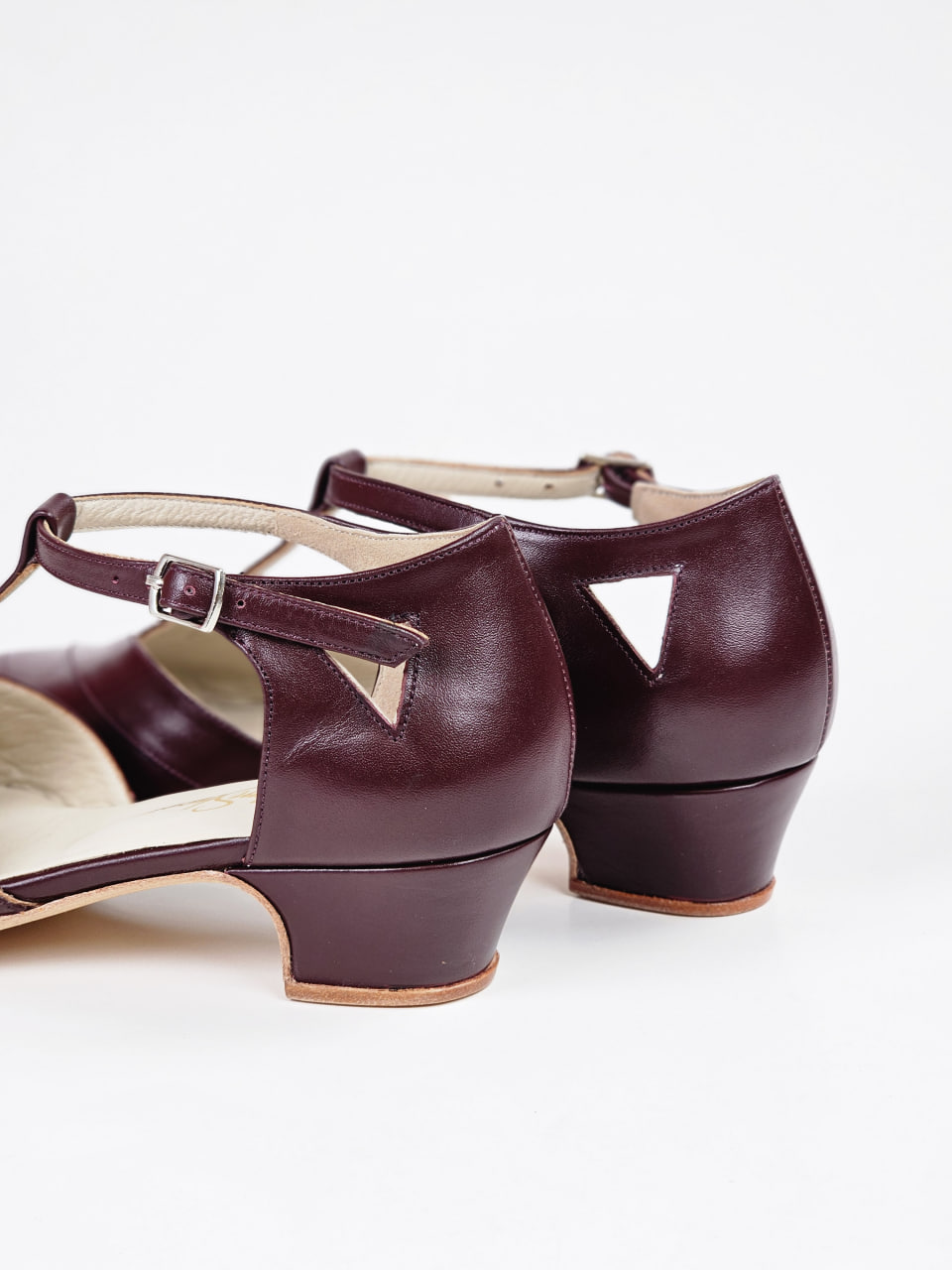 Sugar Bordeaux Leather 4 cm heel