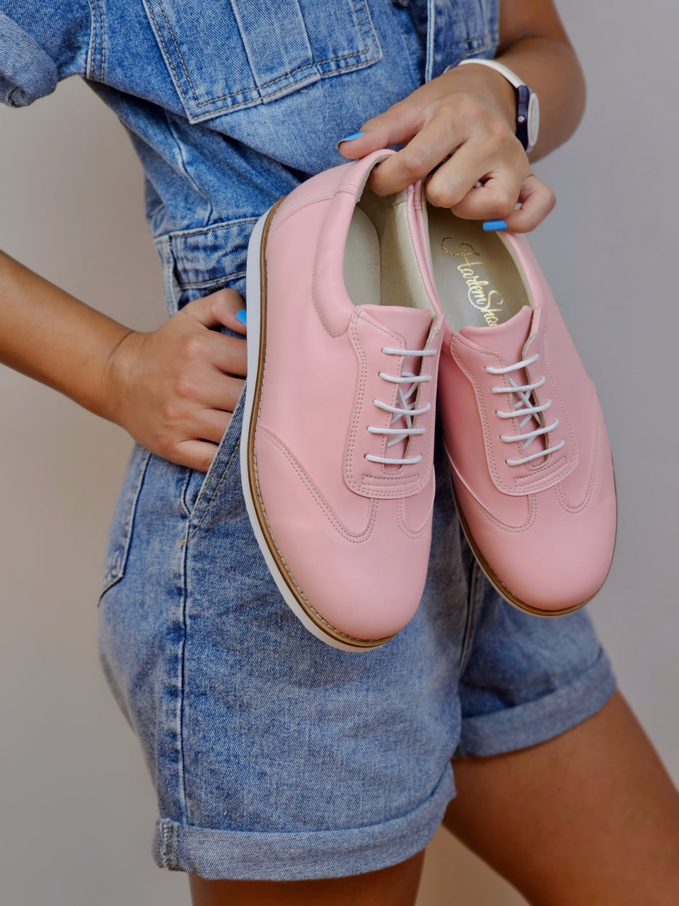 New York Vegan Pink Leather with Eva sole