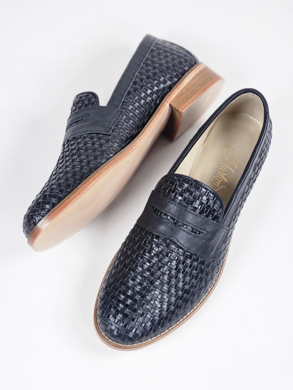 Loafers Basket Print Leather 2 cm heel