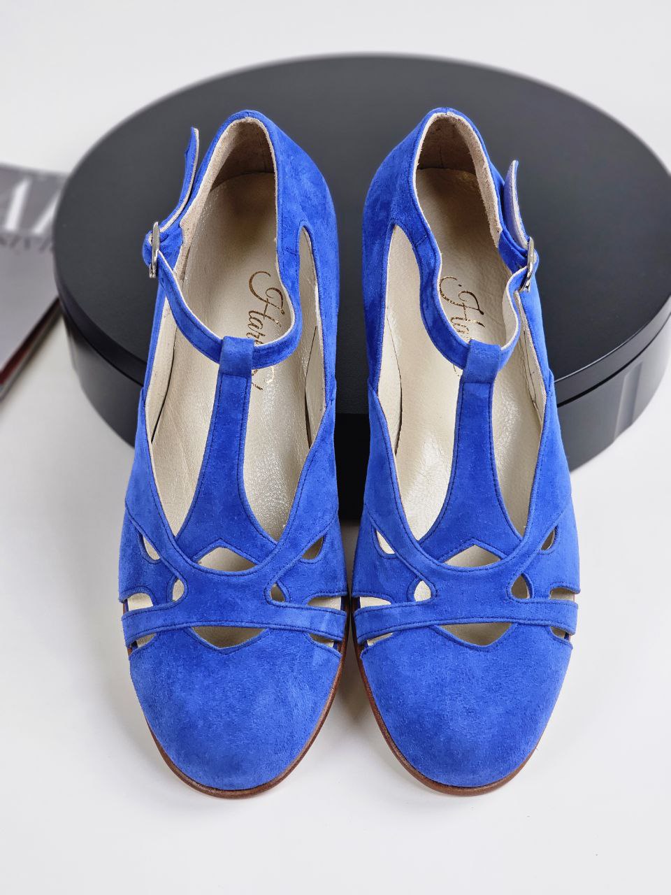 Spring Blue Suede 4 cm heel