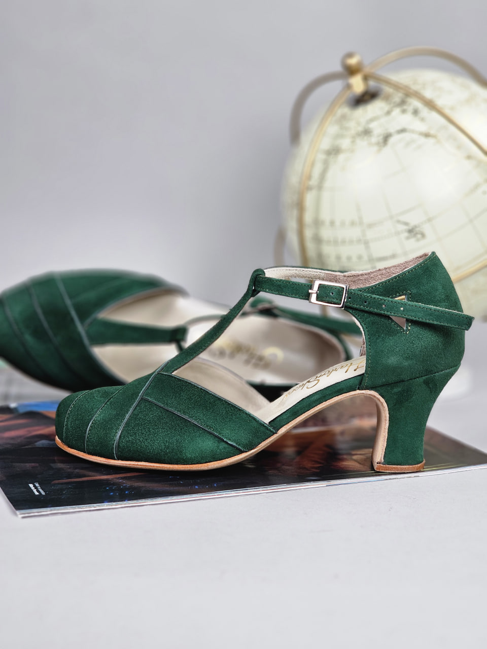 Sugar Emerald Suede 6 cm heel