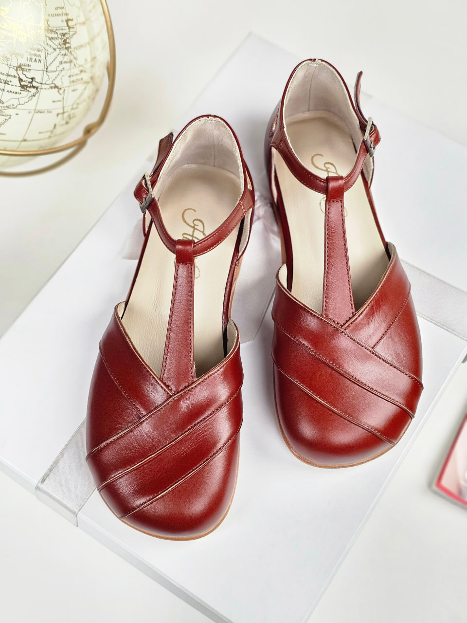 Barefoot Sugar Brown Leather 0.5 cm heel