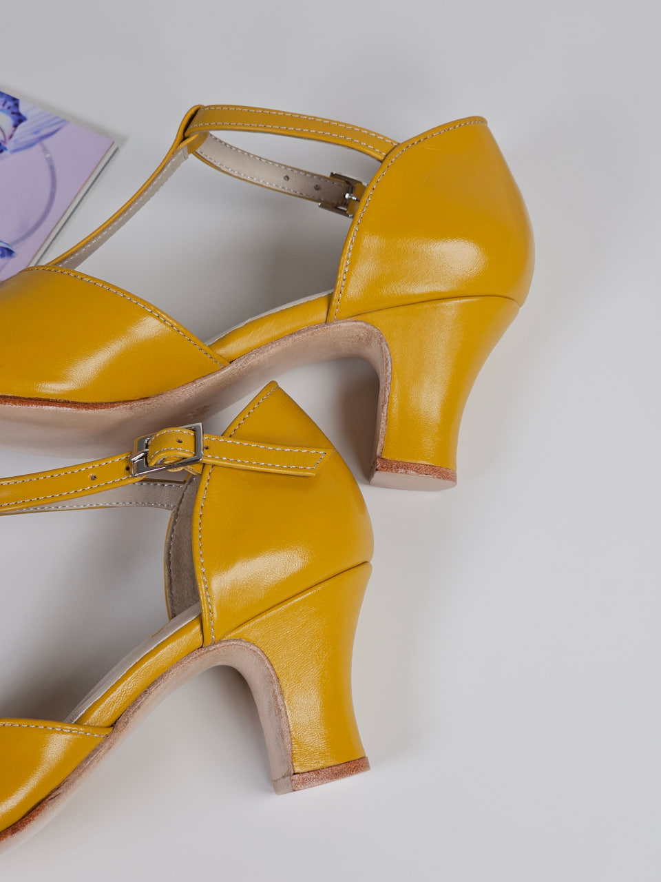Muse Yellow Leather 6 cm heel