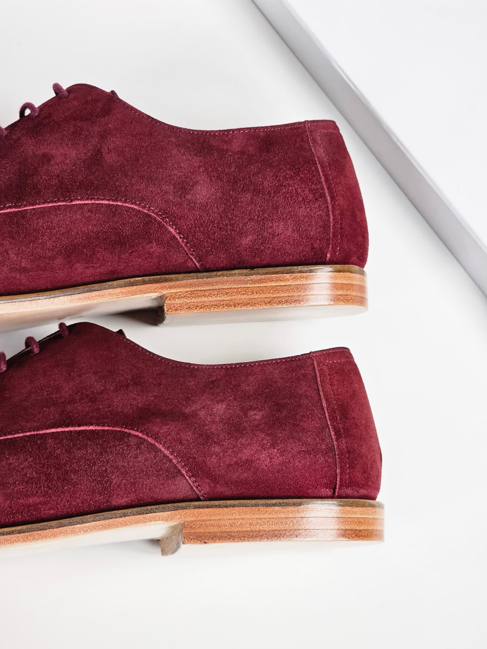 Barefoot Frankie Bordeaux Suede 1 cm heel