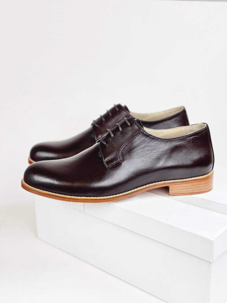 Jazz Slide Dark Chocolate Leather 2 cm heel