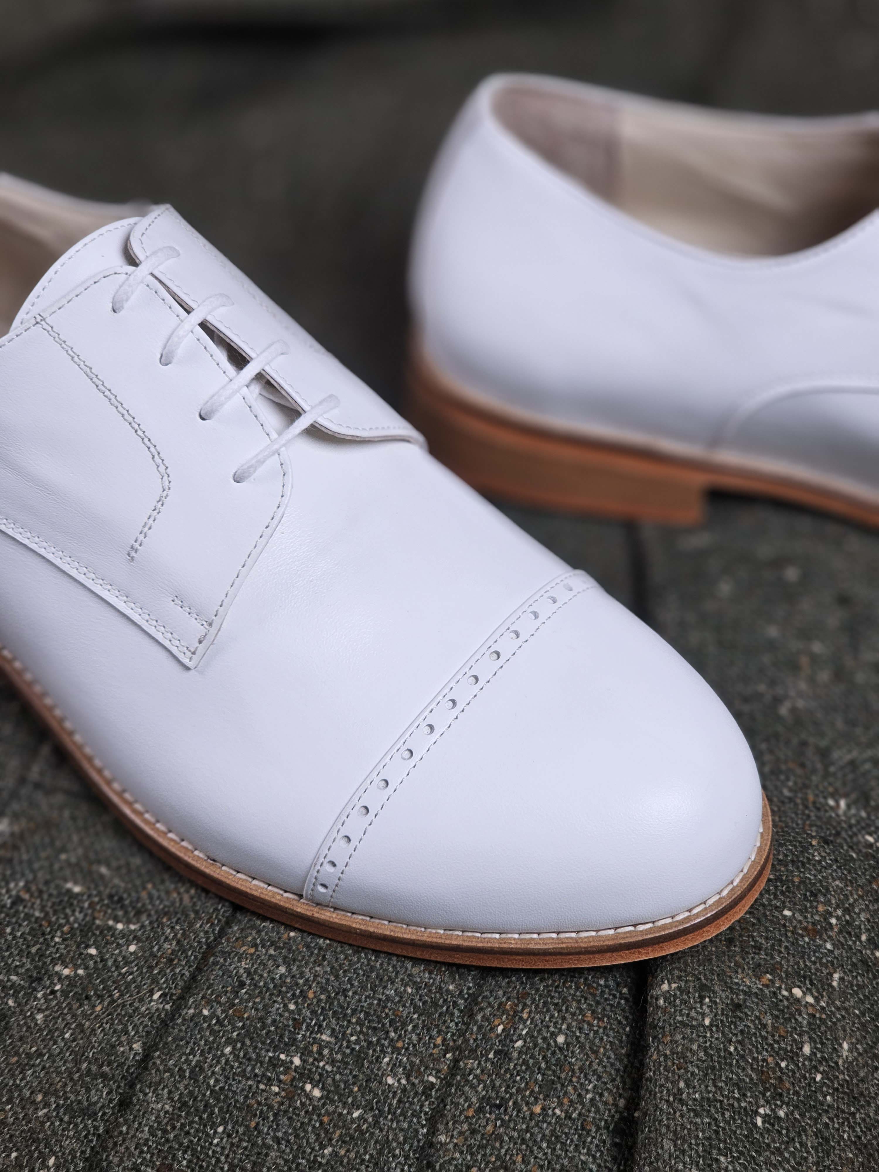 California White Leather 2 cm heel