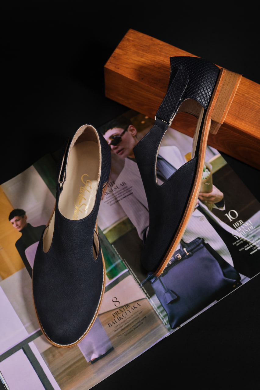 Milan Mix Blues Suede 2 cm heel