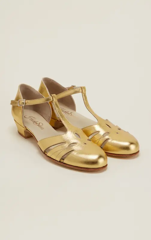 Rosy Gold Leather 3 cm heel