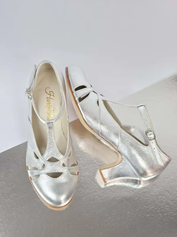 Spring Silver Leather 6 cm heel