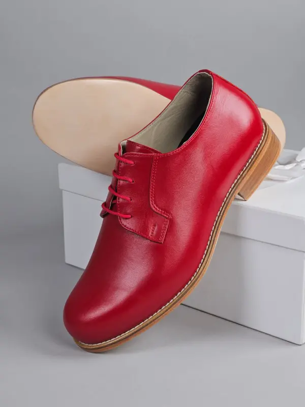 Jazz Slide Red Leather 2 cm heel