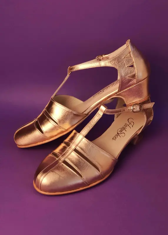 Harmony Rose Gold Leather 4 cm heel