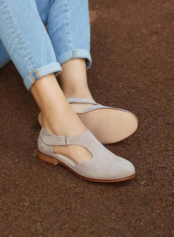 Soft Grey Suede 2 cm heel