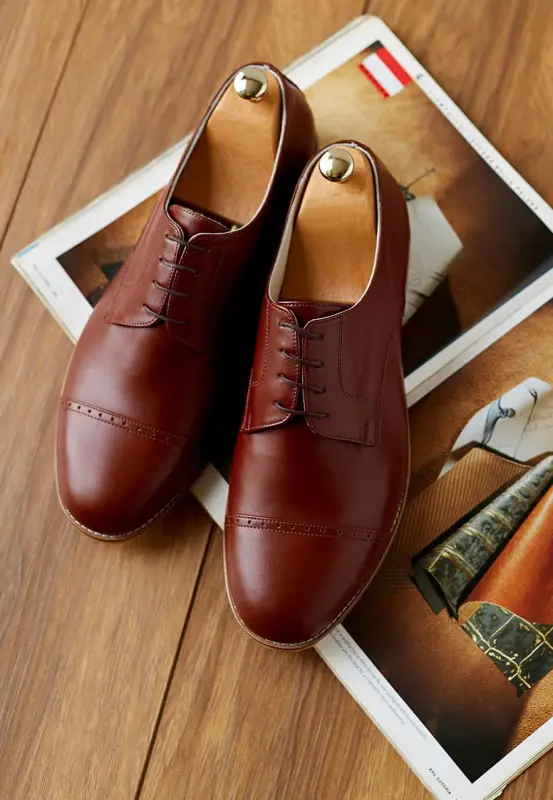 California Brown Leather 2 cm heel