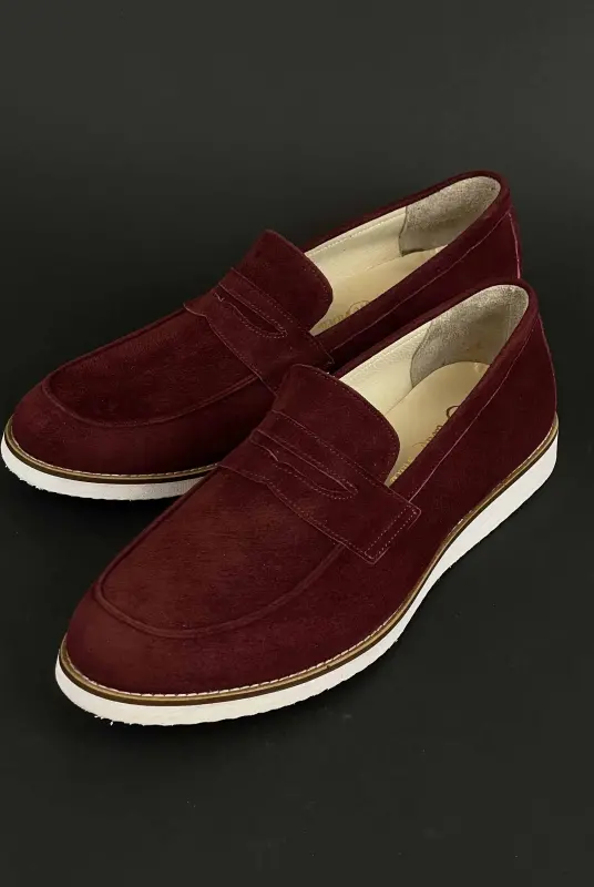 Loafers Bordeaux Suede with Eva sole