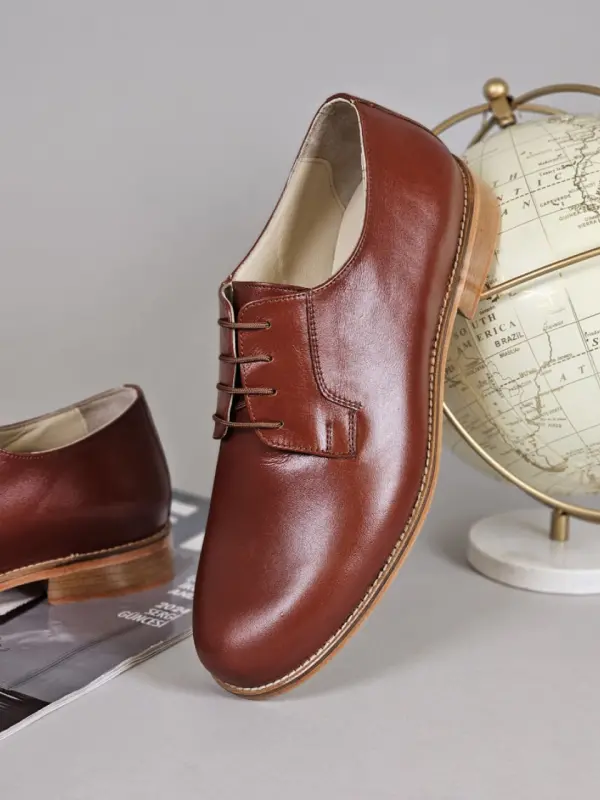 Jazz Slide Brown Leather 2 cm heel