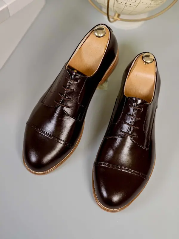 California Dark Chocolate Leather 2 cm heel