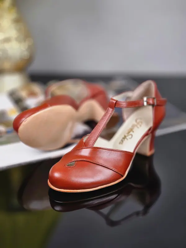 Muse Brown Leather 6 cm heel