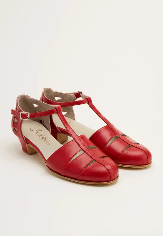Harmony Red Leather 4 cm heel