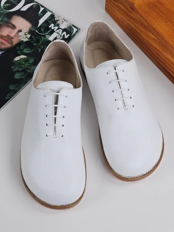Barefoot Calloway White Leather Zero Drop