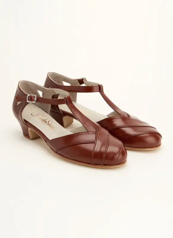 Brown Leather 4 cm heel