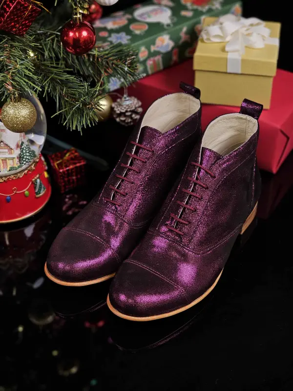 Smooth Boots Violet Rain Suede 2 cm heel