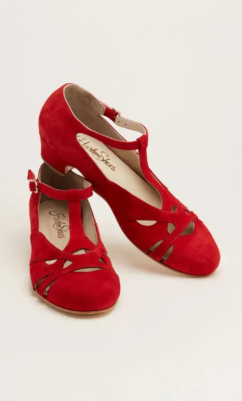 Red Suede 4 cm Heel