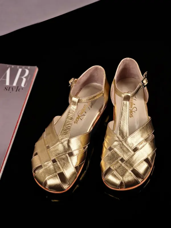 Gold Leather Zero Drop