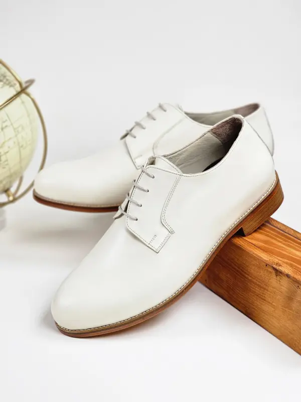 Jazz Slide Broken White Leather 2 cm heel