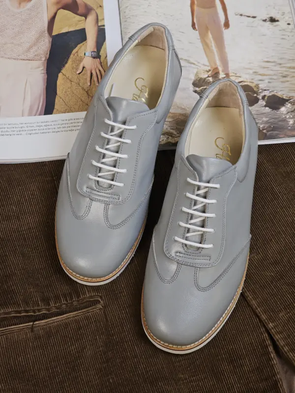 New York Grey Leather
