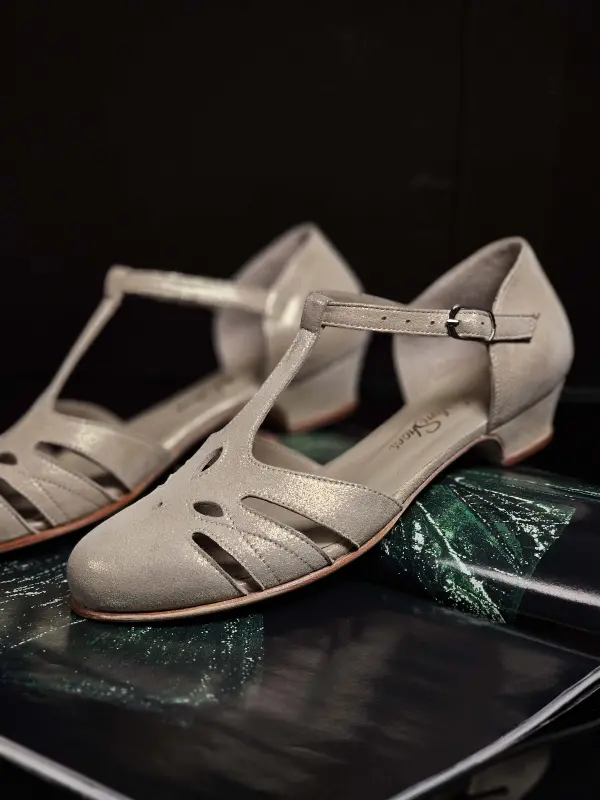 Rosy Gold Suede 3 cm heel