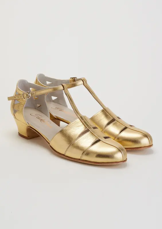 Harmony Gold Leather 4 cm heel