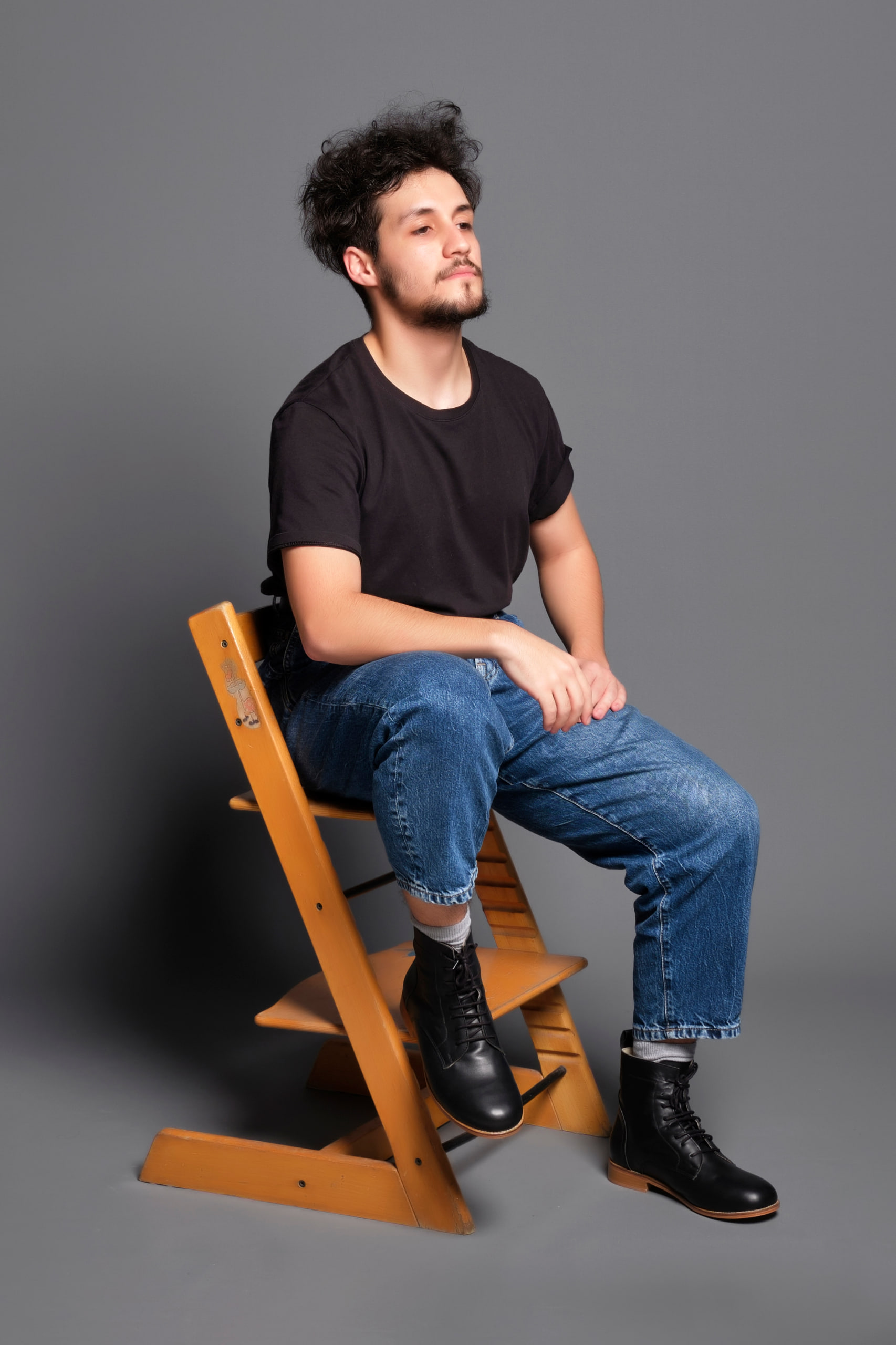 Harlem Boots Black Leather 2 cm heel