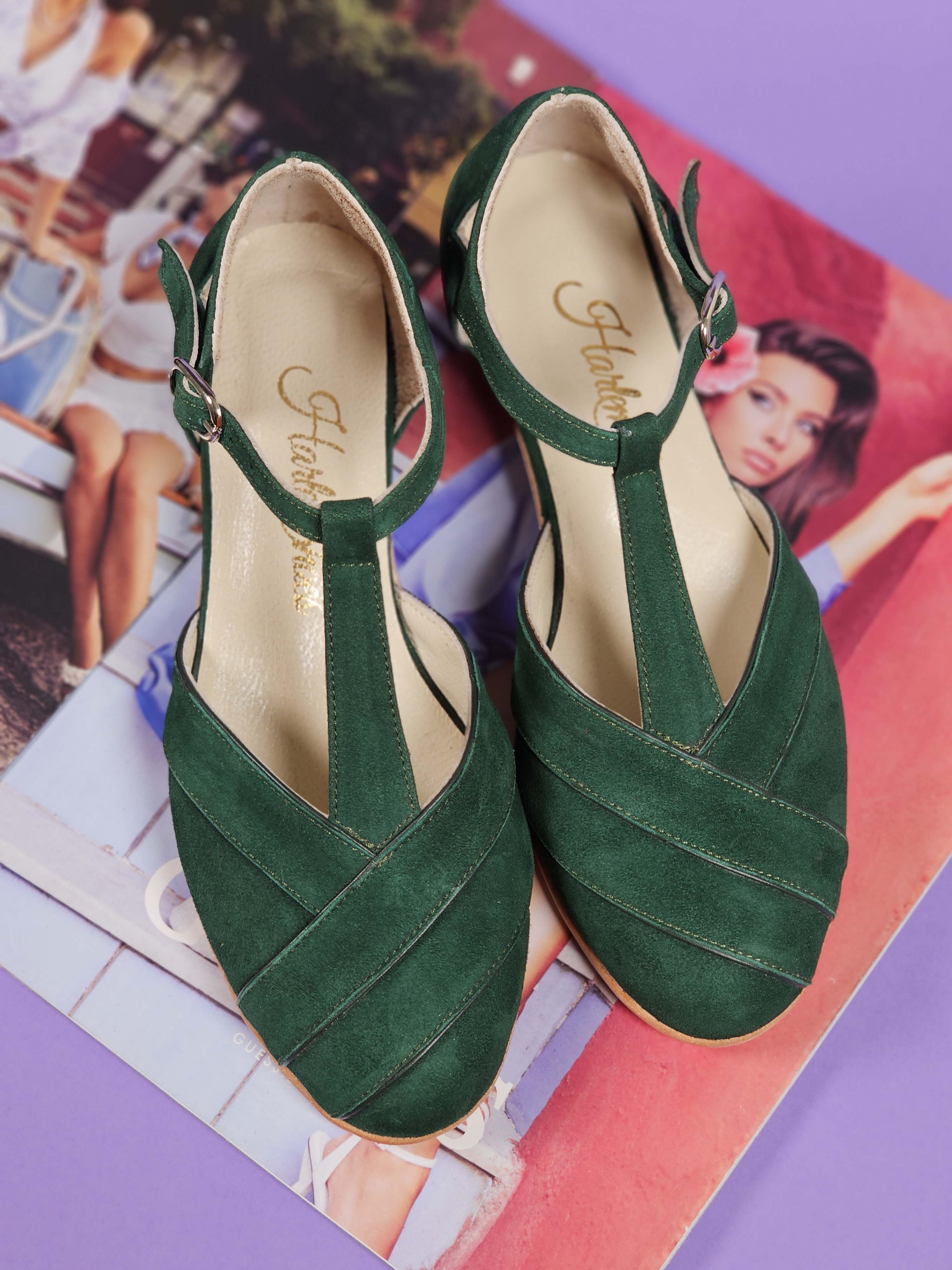 Sugar Emerald Suede 4 cm heel