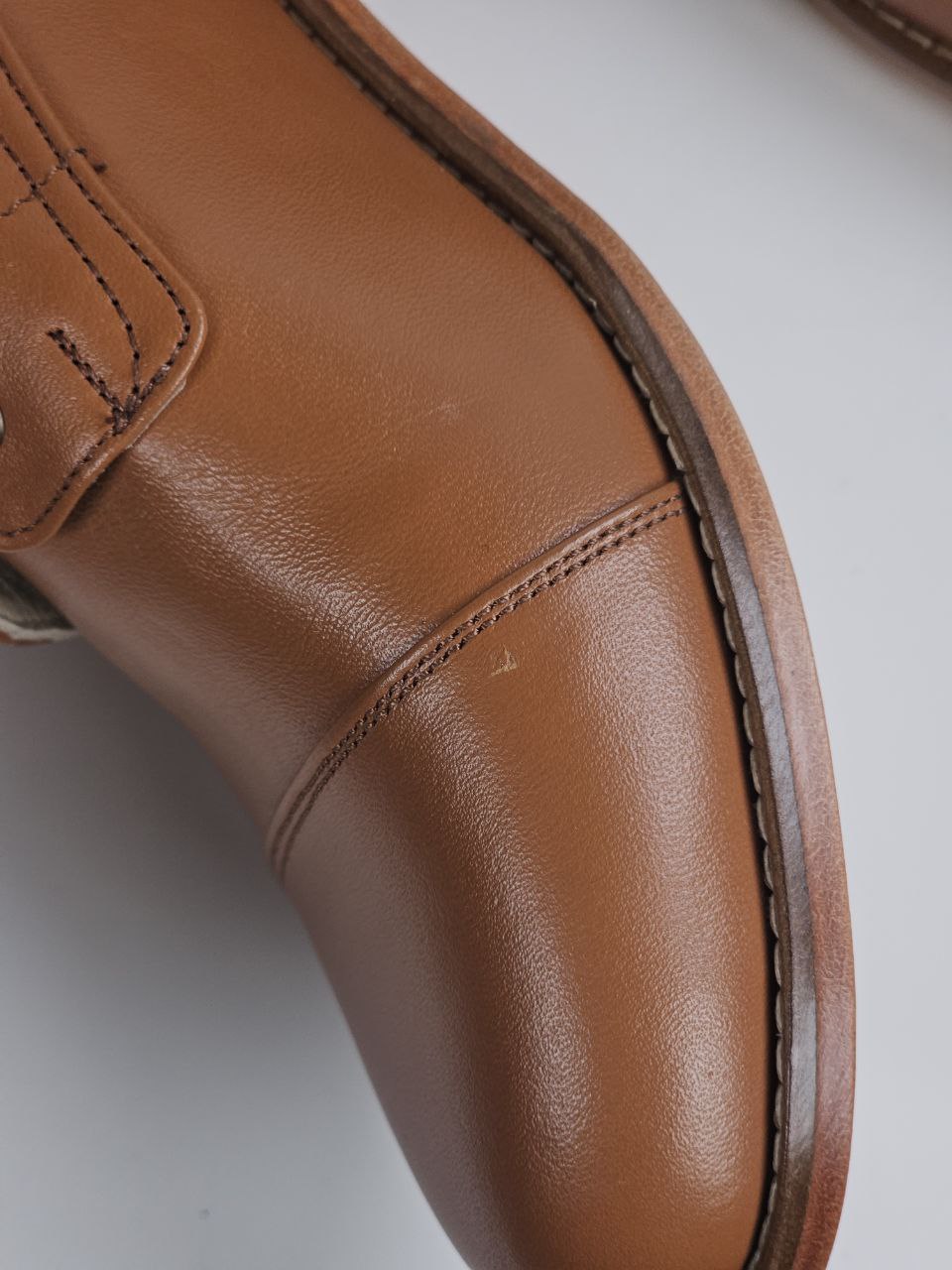 Derby Boots Light Brown Leather 2 cm heel