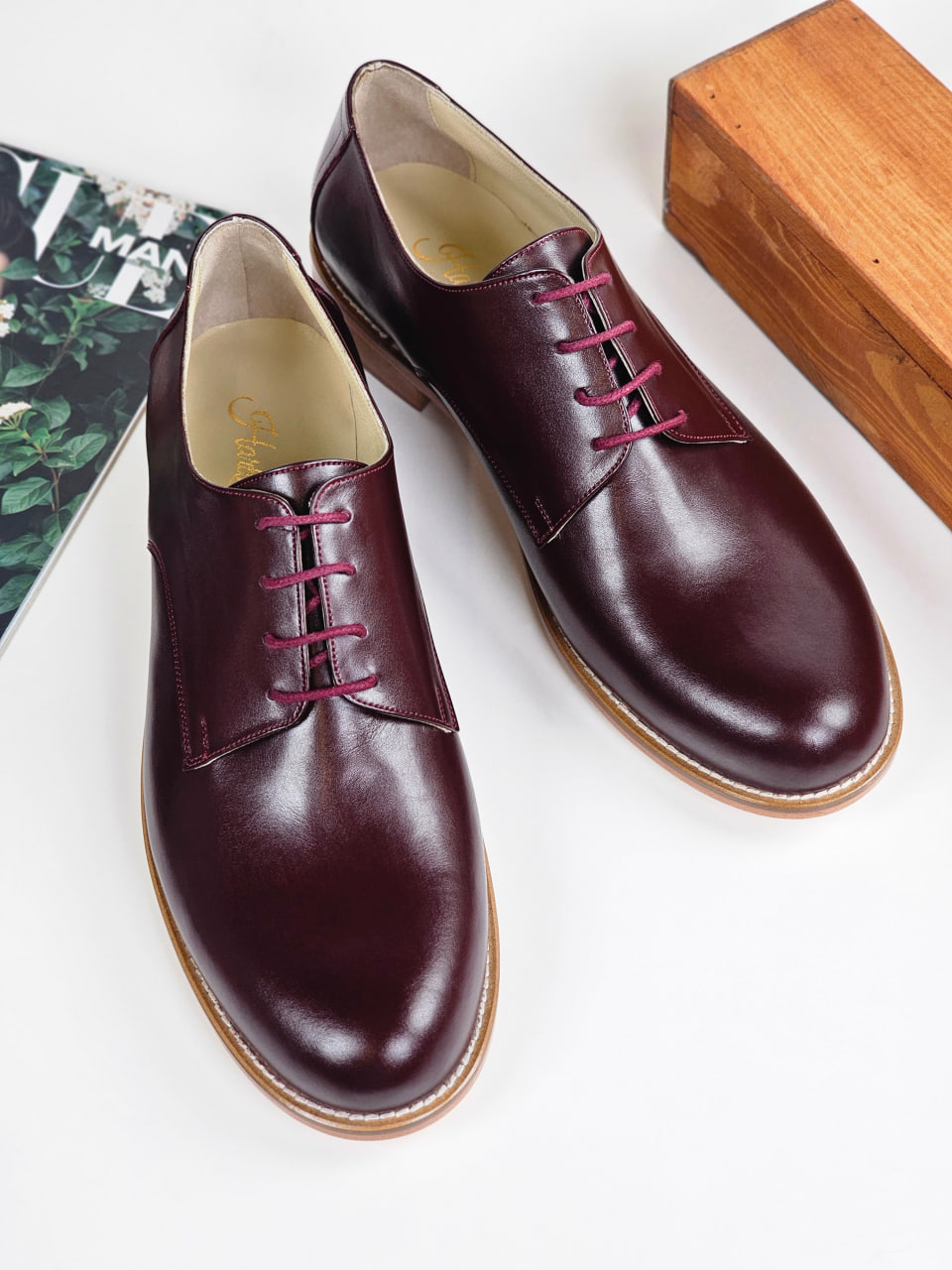 Frankie Classy Bordeaux Leather 2 cm heel