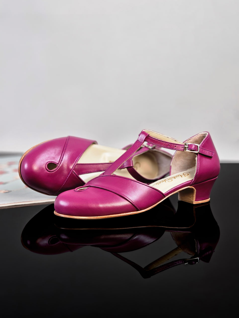Muse Aubergine Leather 4 cm heel