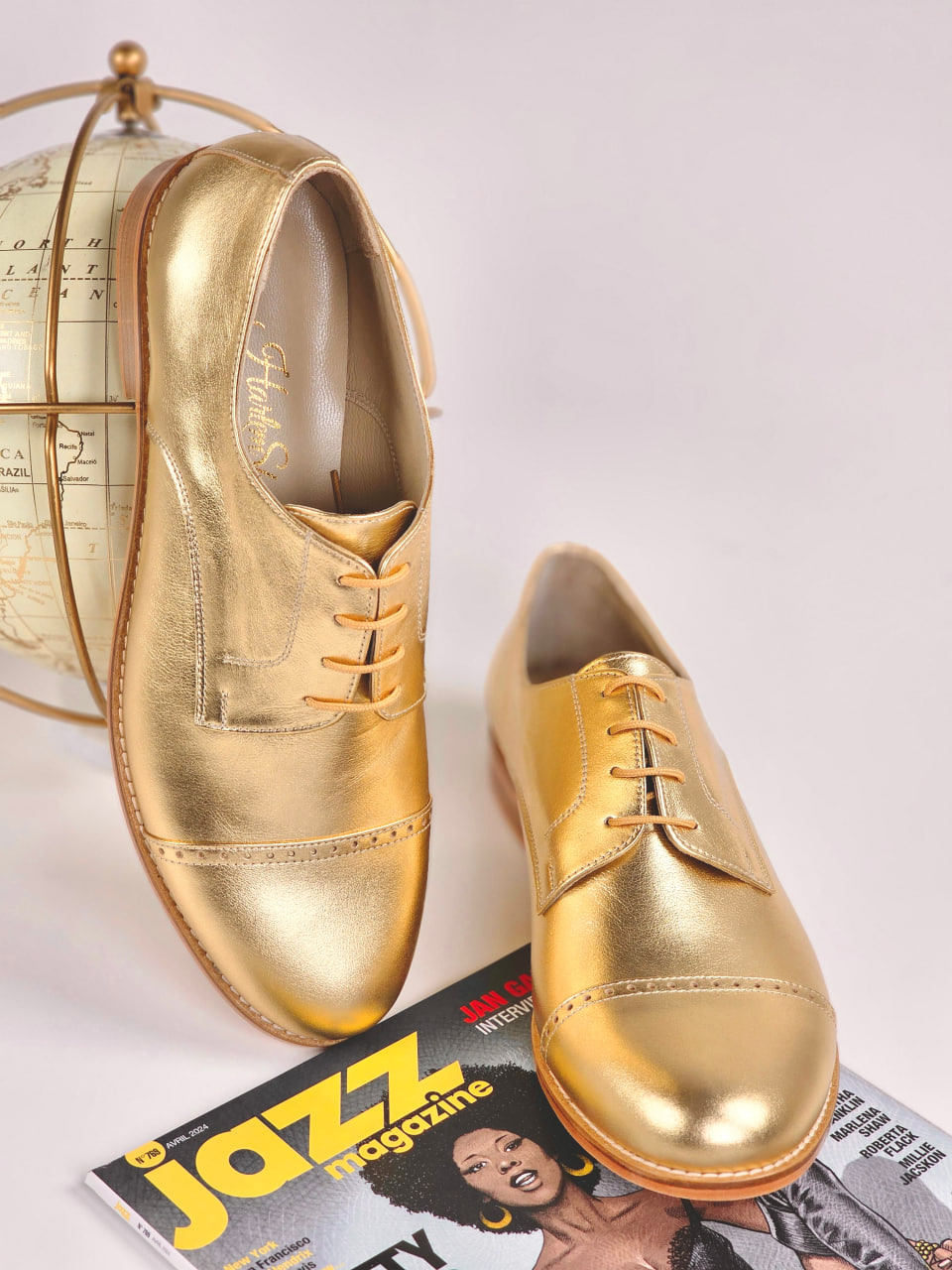 California Gold Leather 2 cm heel