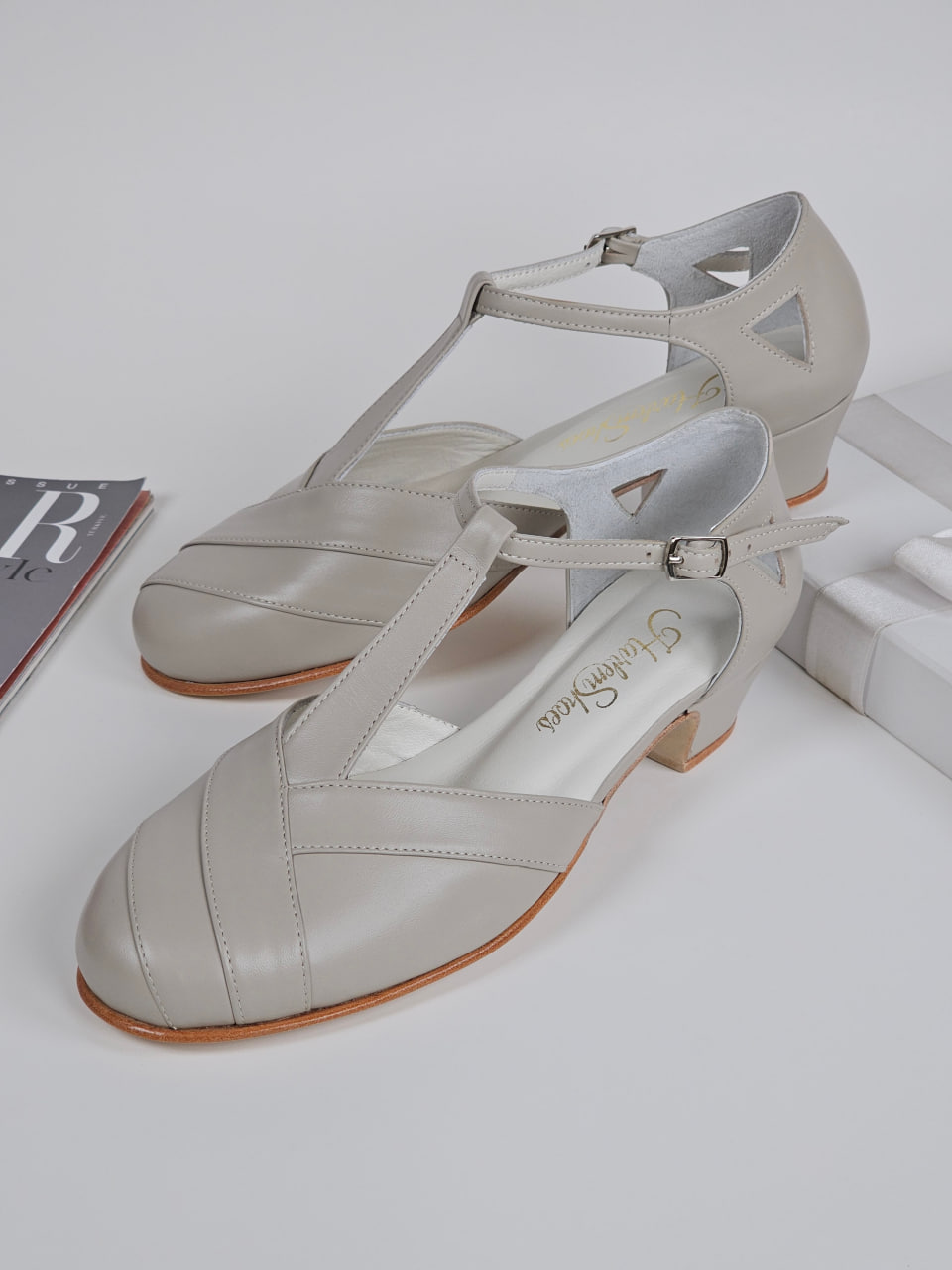 Sugar Beige Leather 4 cm heel