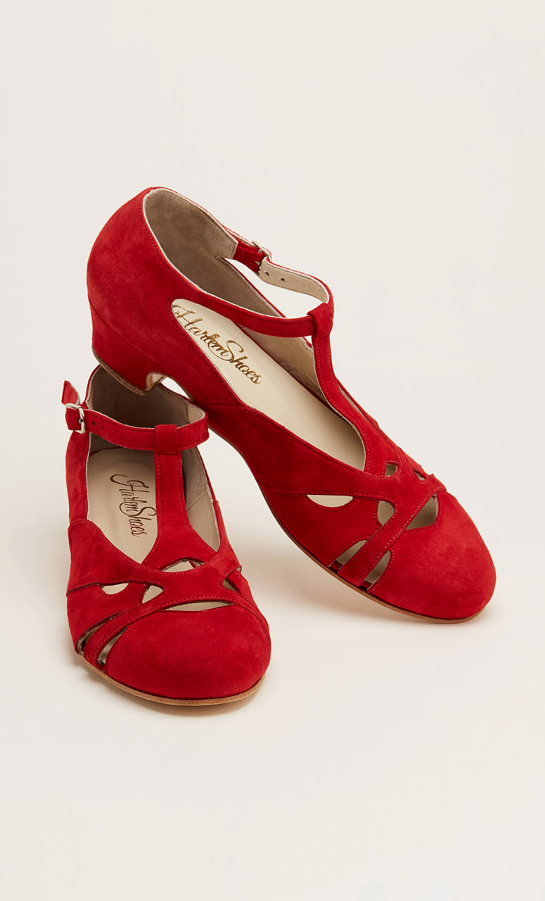 Spring Red Suede 4 cm heel