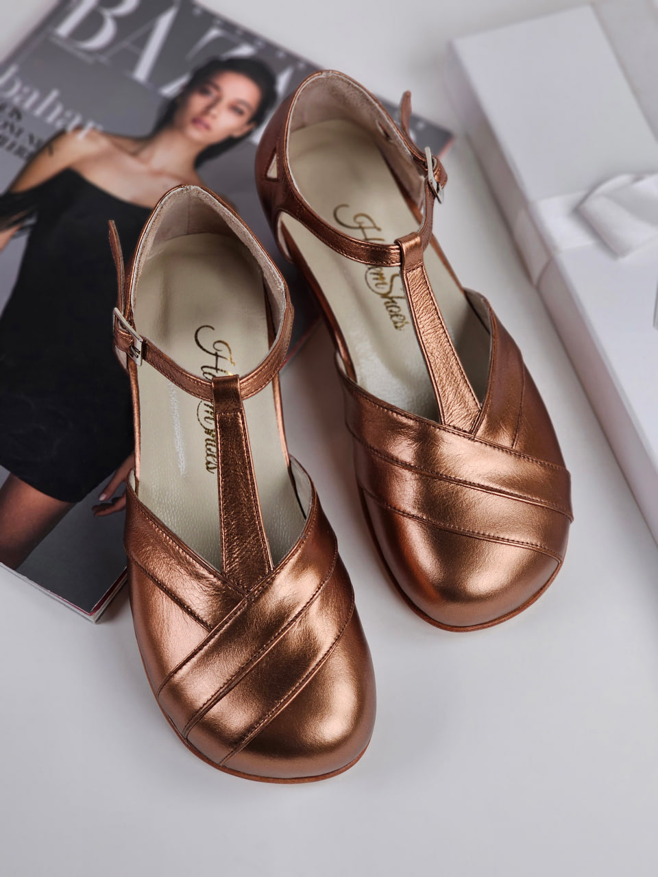 Barefoot Sugar Bronze 4 cm heel