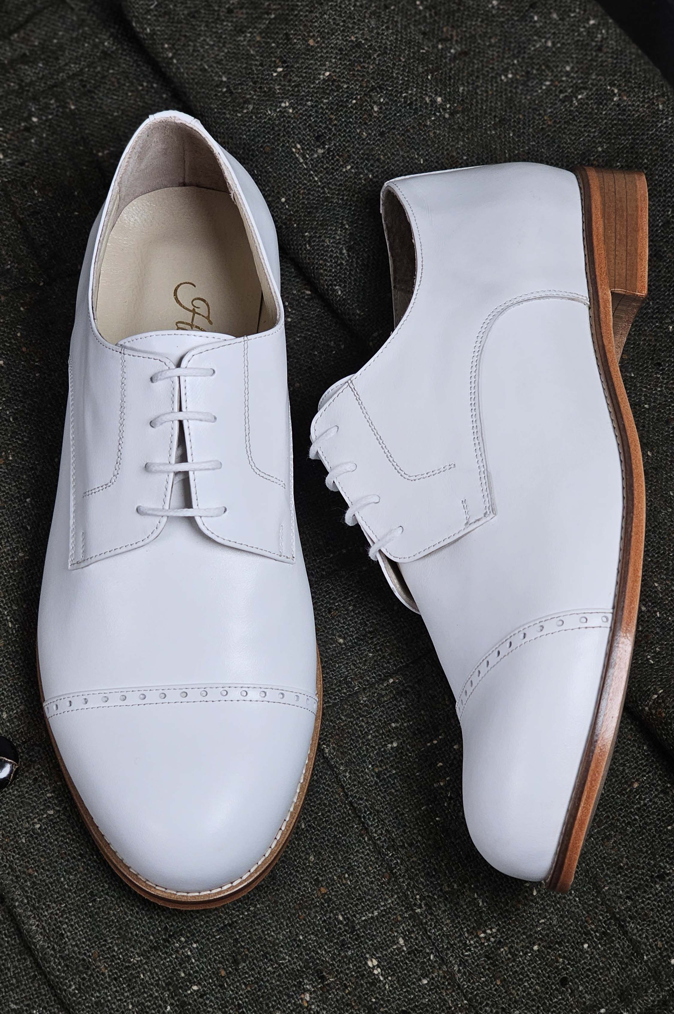 California White Leather 2 cm heel