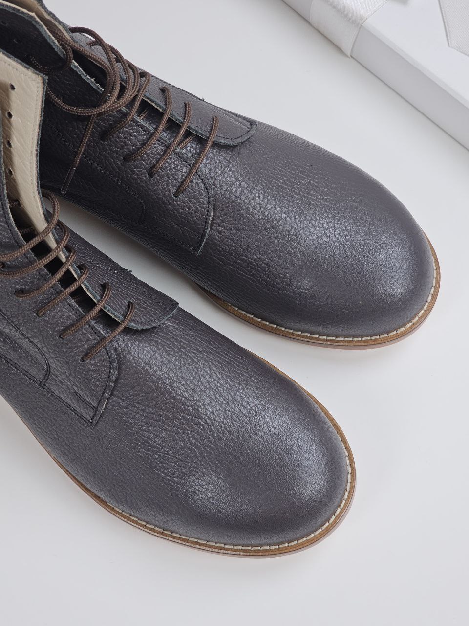 Harlem Boots Chocolate Floater Leather 2 cm heel