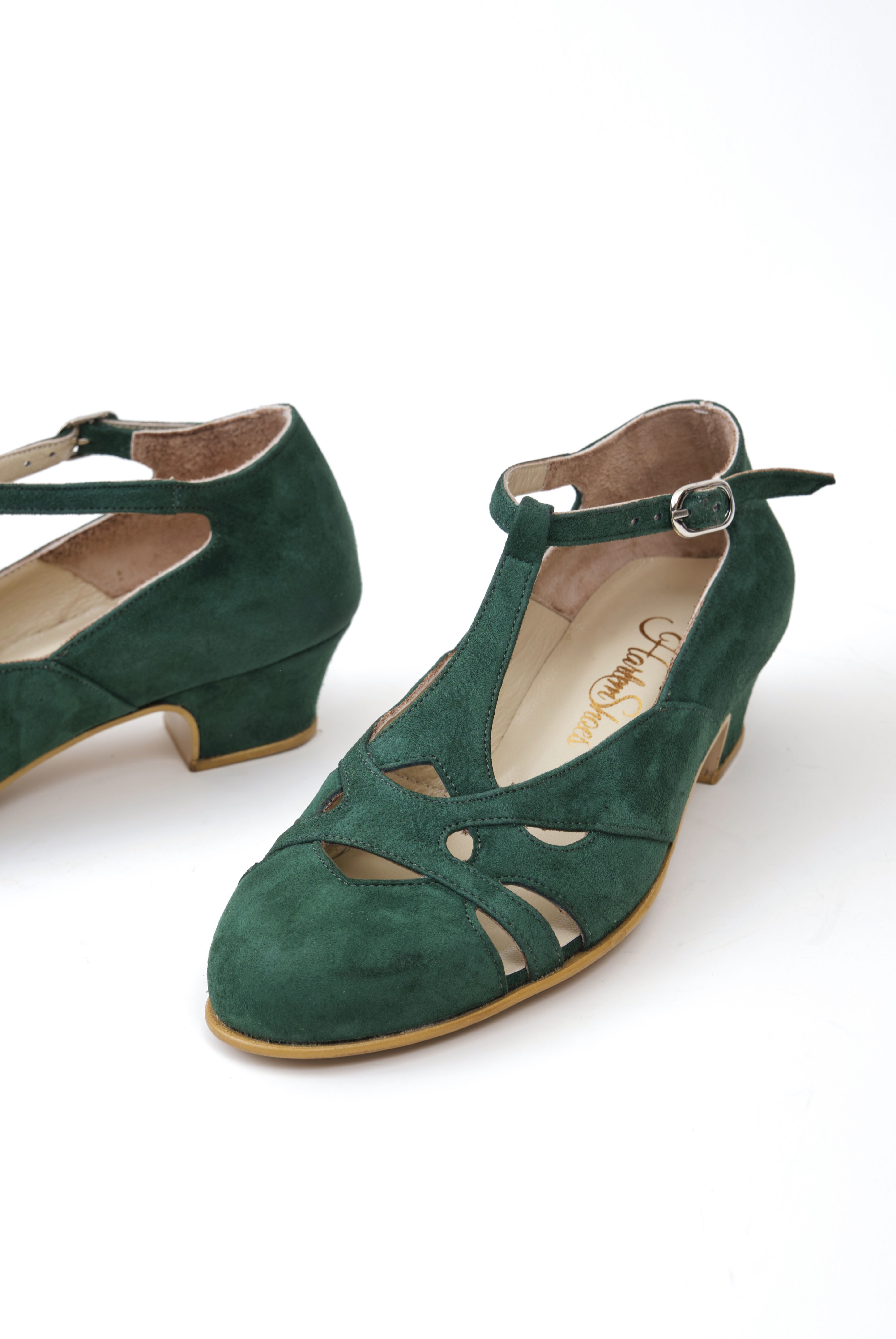 Spring Emerald Suede 4 cm heel