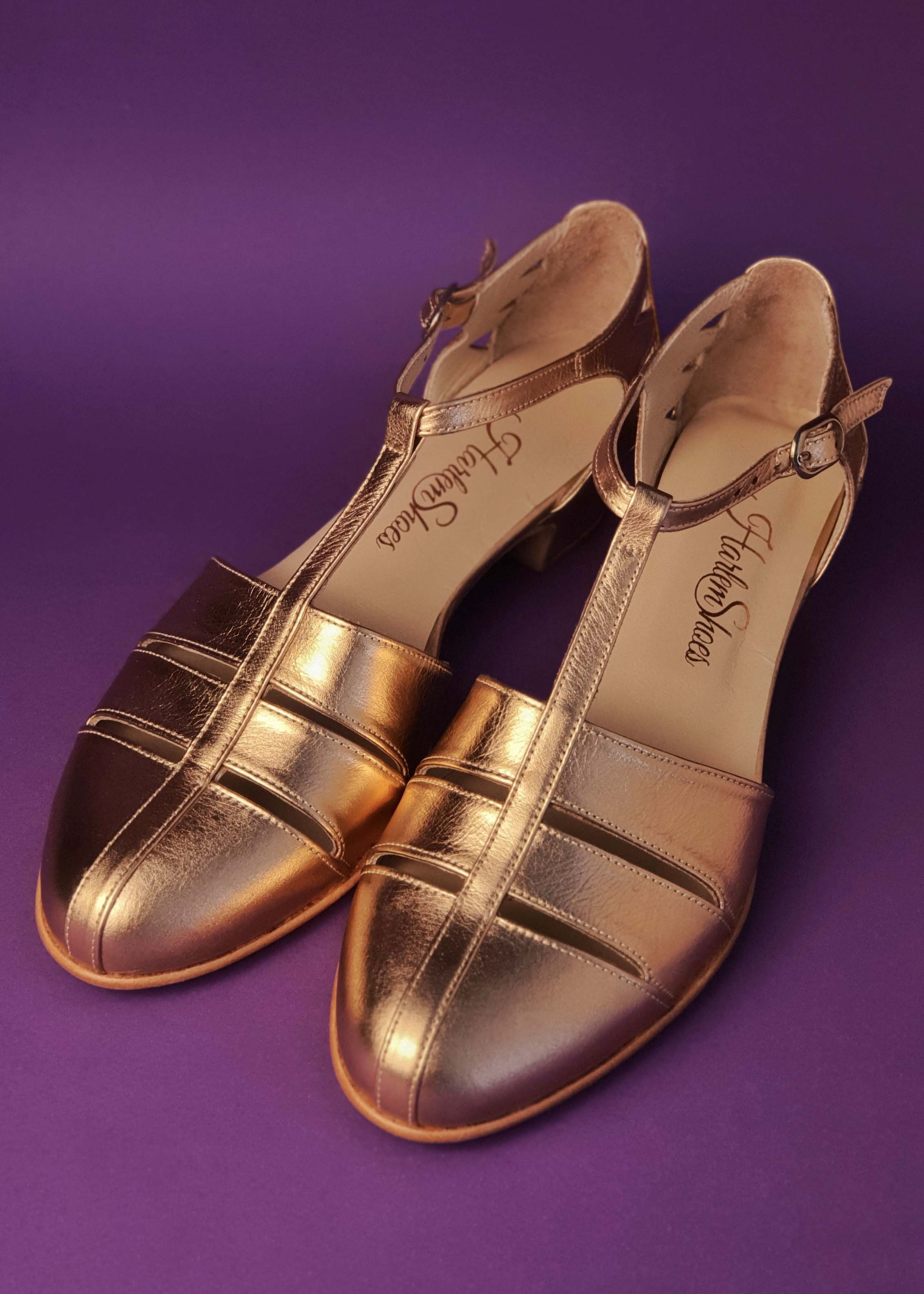 Harmony Rose Gold Leather 4 cm heel