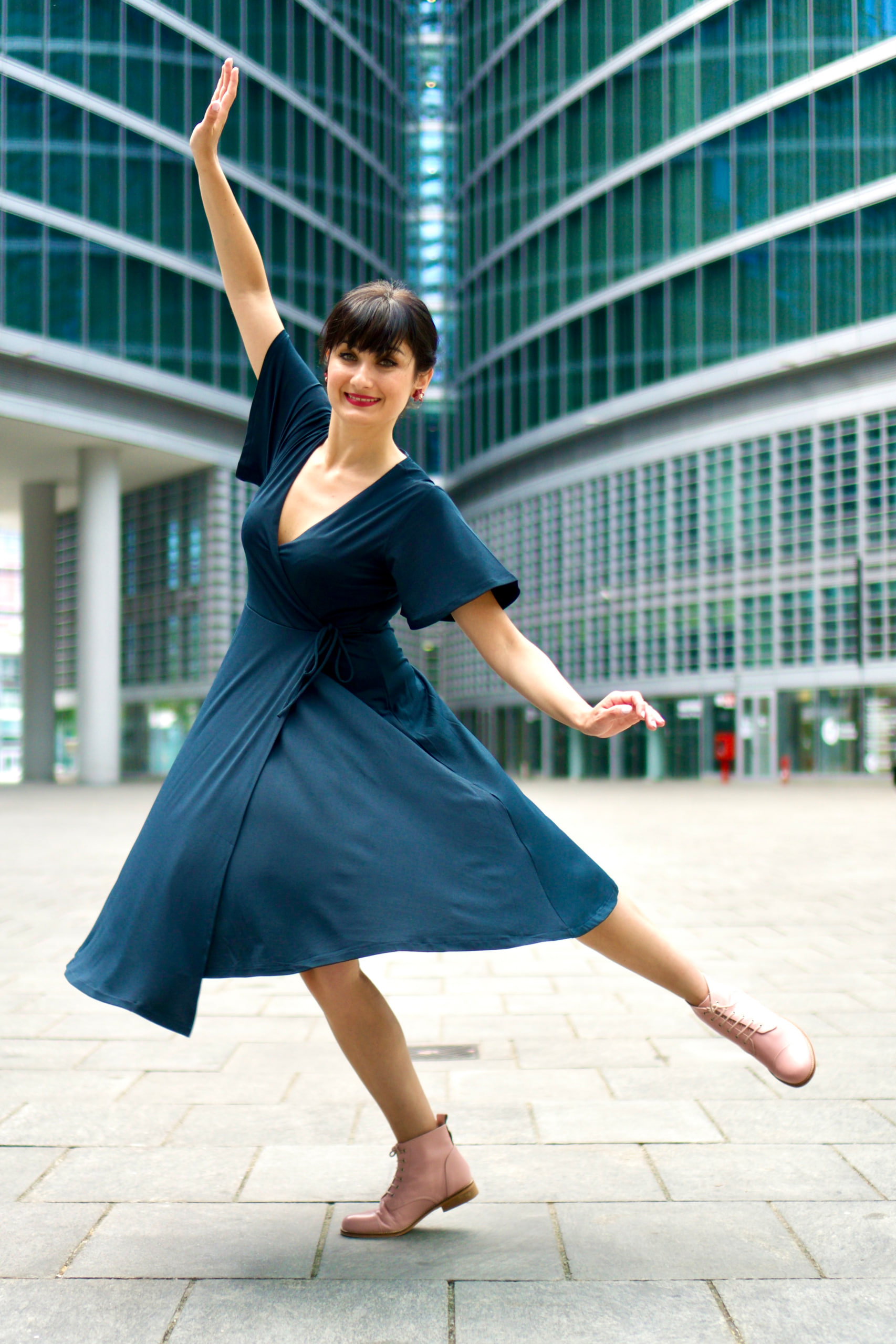 Derby Boot Pink Leather