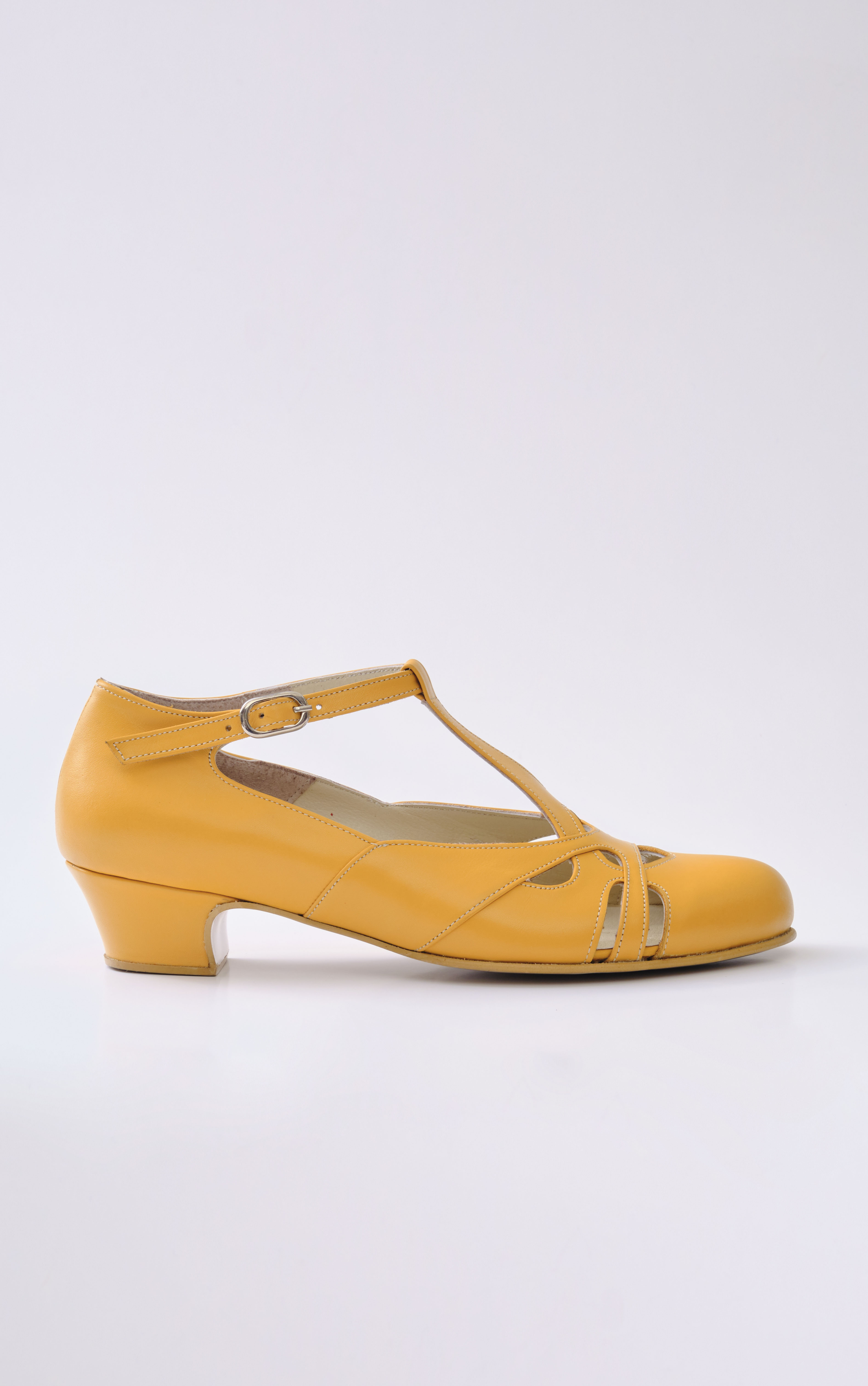 Spring Yellow Leather 4 cm heel