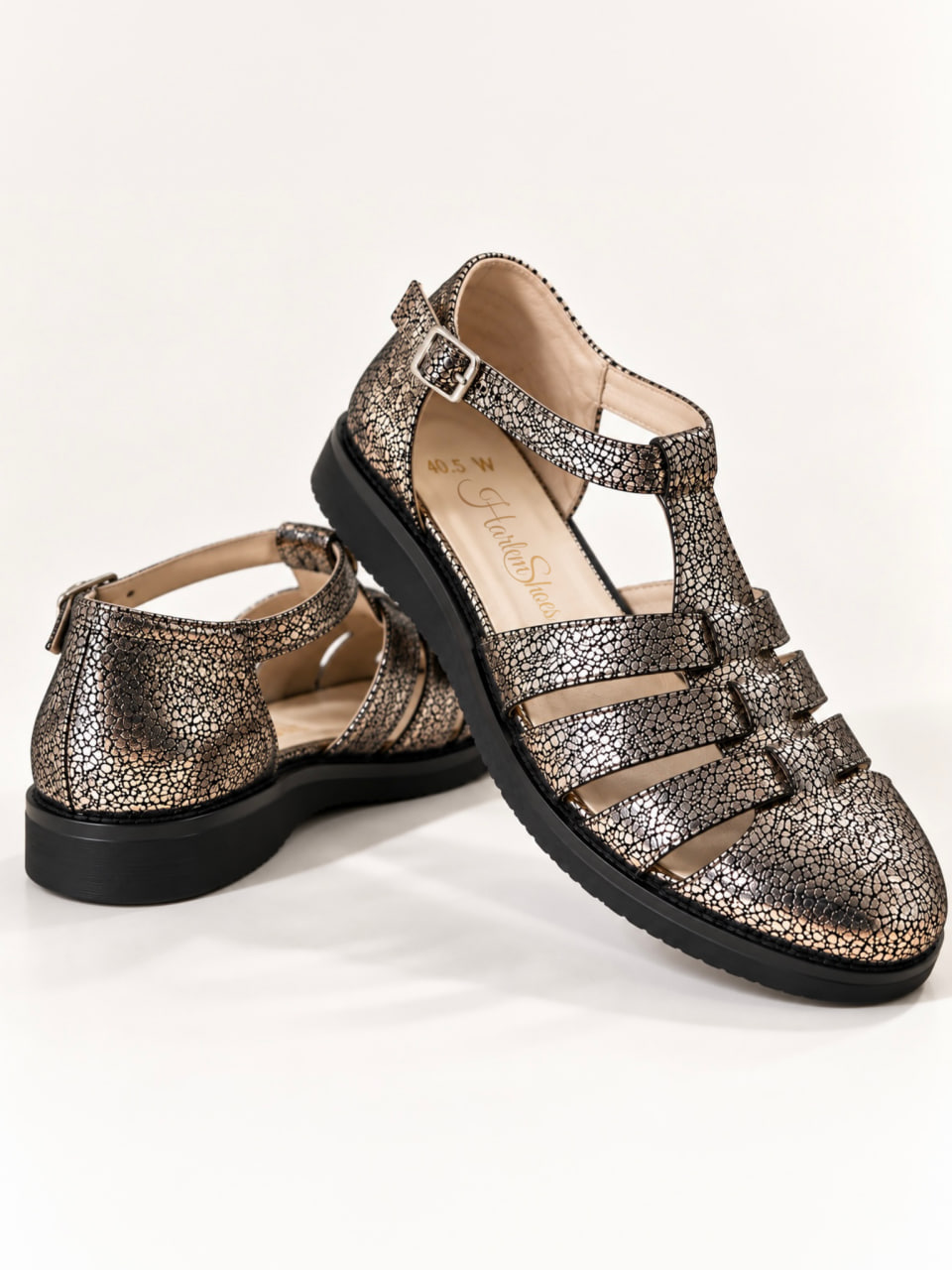 Sandals Grey Stone Suede with Eva Sole